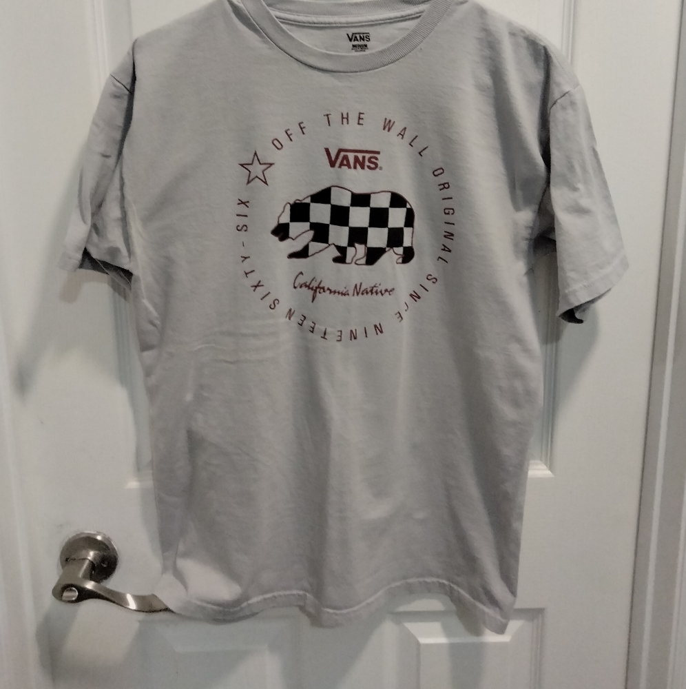 Vans Gray Tee: Size Med